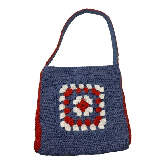 Hand Crafted Handbags - Hand Crafted Women’s Granny Square Yarn Shoulder Bag